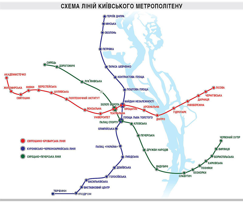 Карта метро Киев – 30 разных карт с 1937 до 2018 года – Схема 06