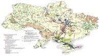 Карта антропогенных изменений рельефа Украины