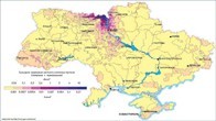 Карта загрязнения Украины америцием