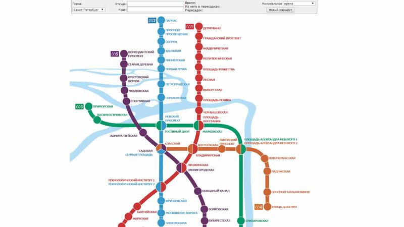 Карта метро санкт петербурга с расчетом времени в пути онлайн бесплатно на русском языке