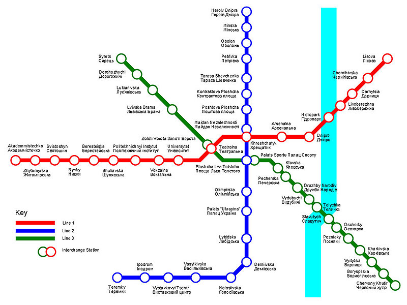 Карта метро Киев – 30 разных карт с 1937 до 2018 года – Схема 05