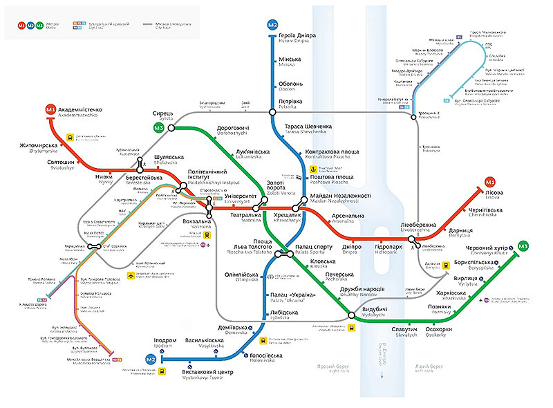 Карта метро Киев – 30 разных карт с 1937 до 2018 года – Схема 07