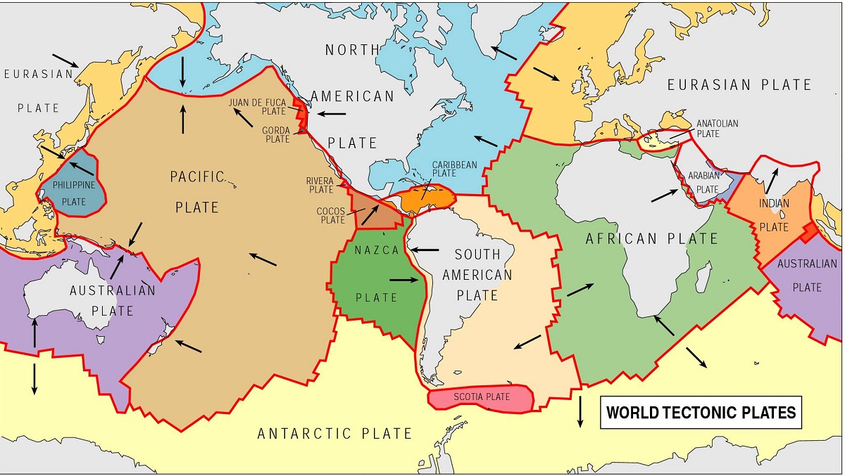 Карта тектонических плит