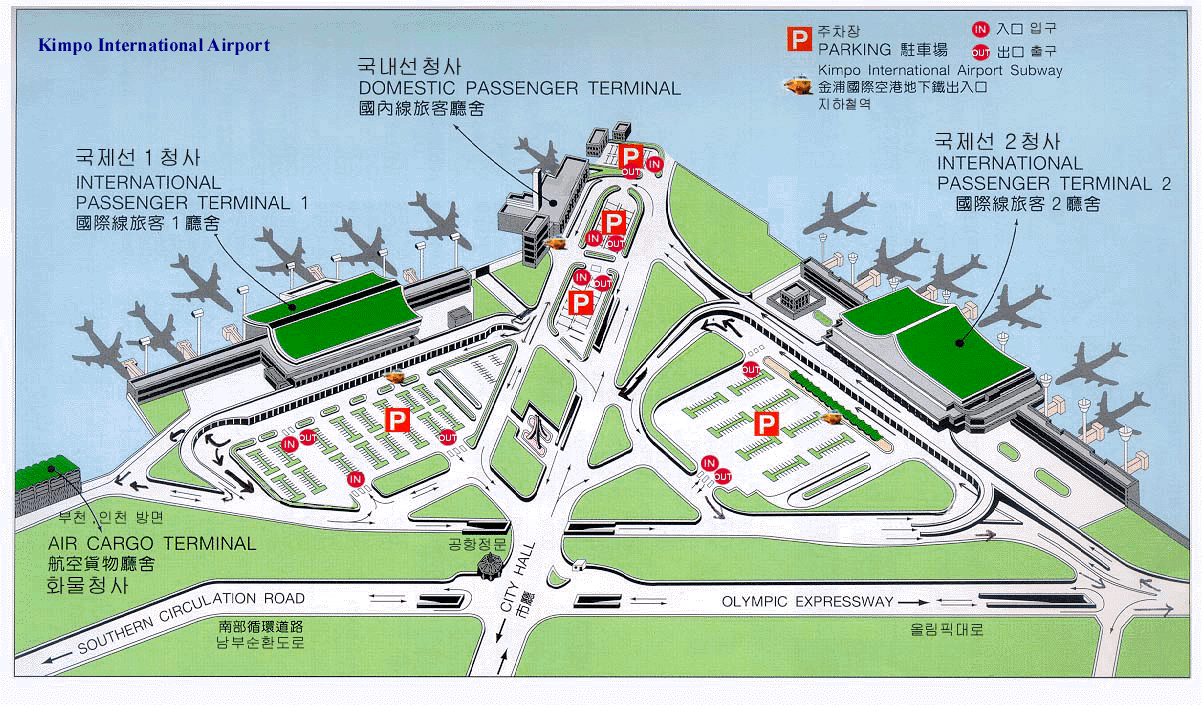 Карта аэропорт инчхон