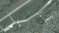 Аэродром Стрый со спутника на карте Украины