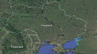 Актуальная карта Украины с областями со спутника