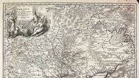Большая подробная старинная карта Украины - 1720-го года