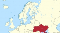 Детальная карта Украины в Европе