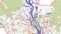 Экологическая карта наличия цезия-137 в почвах Киева