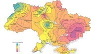 Карта кислотности атмосферных осадков Украины