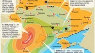 Карта силы землетрясений в Украине