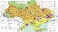 Карта запасов полезных ископаемых Украины