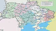 Карта железных дорог Украины
