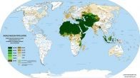 Мусульманский Мир. Подробная карта территорий проживания