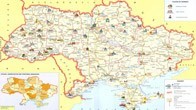 Подробная туристическая карта Украины