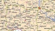Подробная карта автодорог и автомагистралей Украины на английском