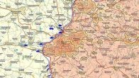 Подробная карта линии разграничения и фронта на Донбассе 2017 год