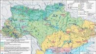 Природно-заповедный фонд Украины - карта