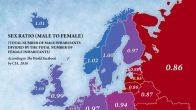 Соотношение мужчин и женщин в странах Европы